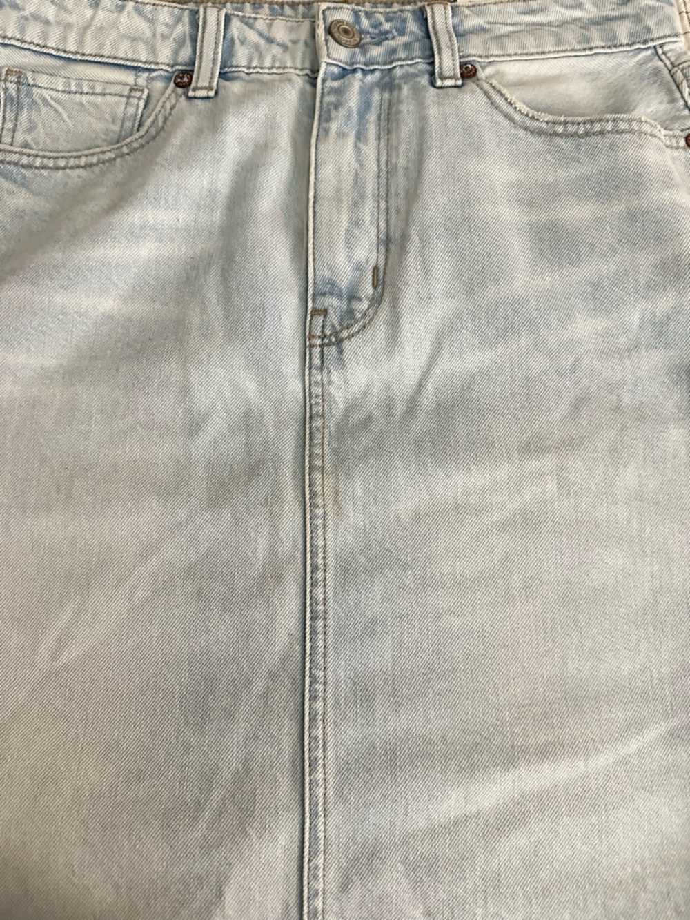 American eagle mom skirt Light Blue Denim Skirt waist 26 Size 2reg - Picture 7 of 7